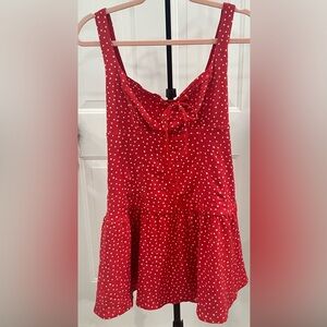 Red/ white star Women's dress